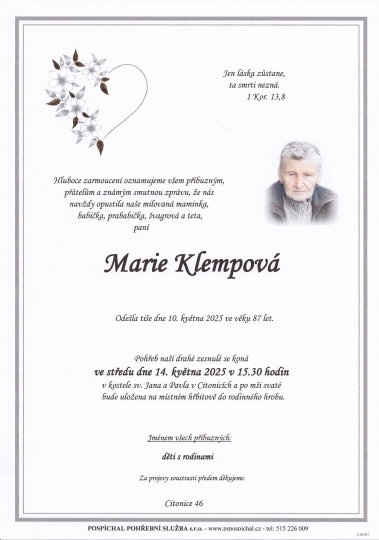 Marie Klempová