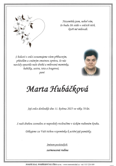 Marta Hubáčková