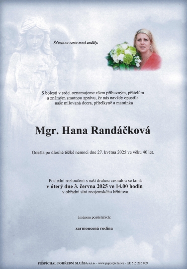 Mgr. Hana Randáčková