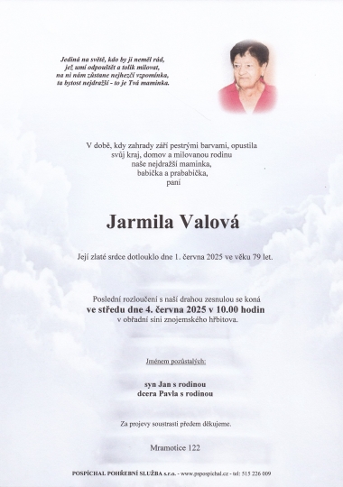 Jarmila Valová Jarmila Valová