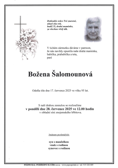Božena Šalomounová Božena Šalomounová