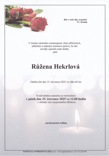 Růžena Hekrlová
