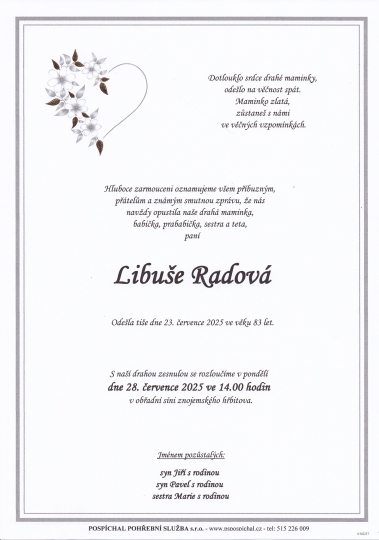 Libuše Radová Libuše Radová