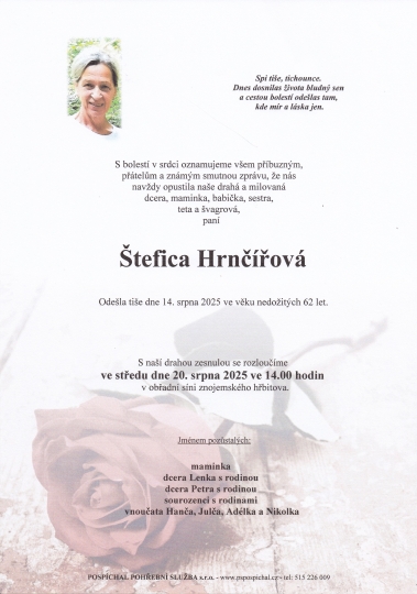 Štefica Hrnčířová