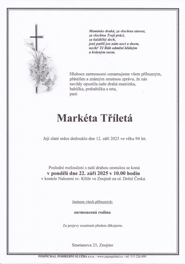 Markéta Tříletá