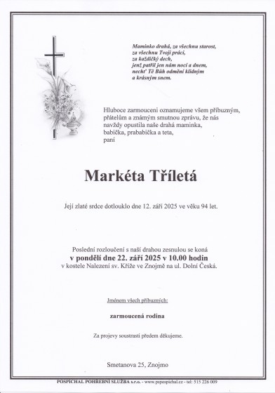 Markéta Tříletá