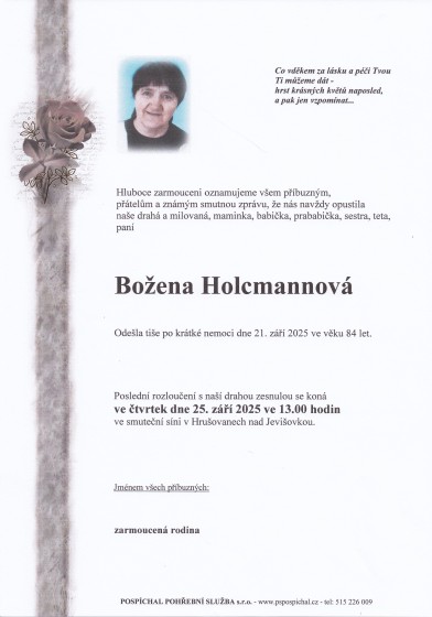 Božena Holcmannová