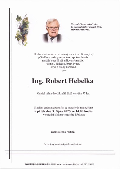 Ing. Robert Hebelka