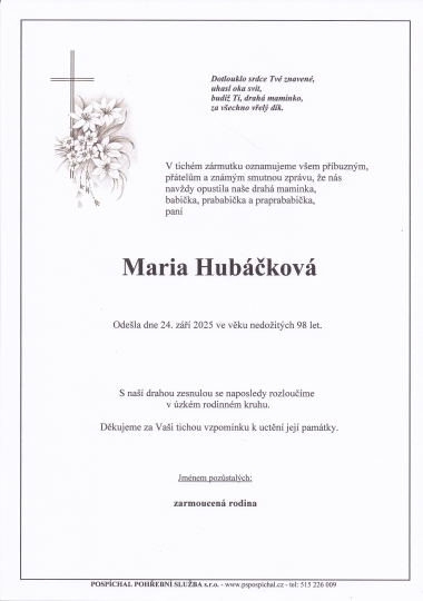Marie Hubáčková