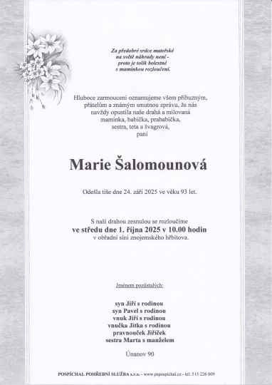 Marie Šalomounová