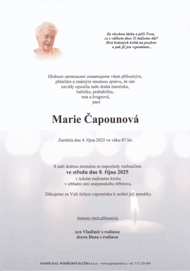 Marie Čapounová