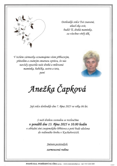 Anežka Čapková