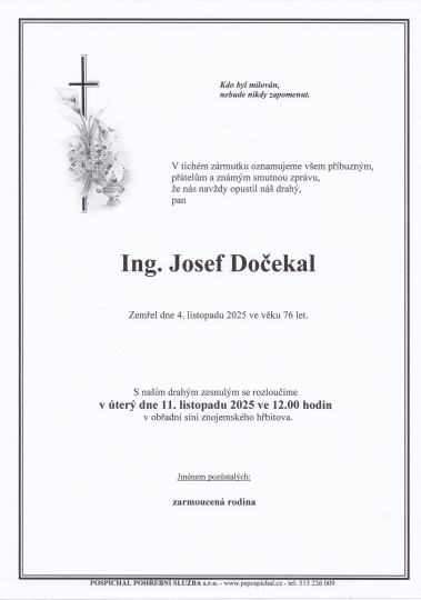 Ing. Josef Dočekal