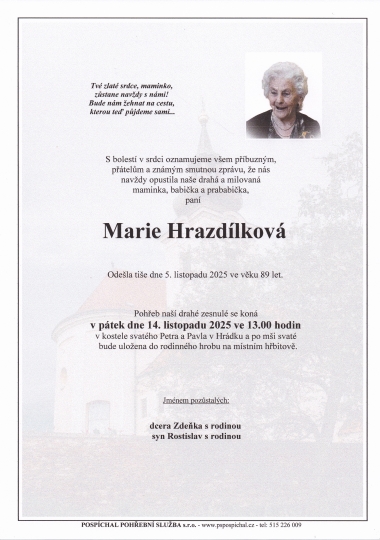 Marie Hrazdílková