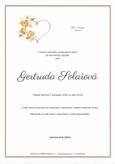 Gertruda Solařová
