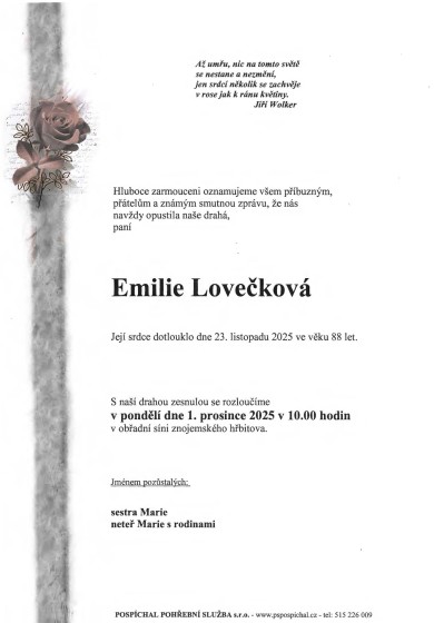 Emilie Lovečková
