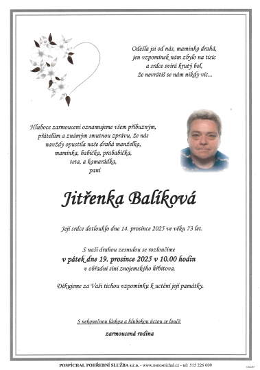 Jitřenka Balíková