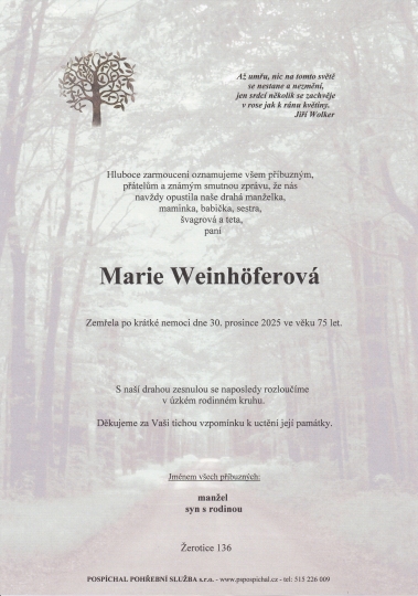 Marie Weinhöferová