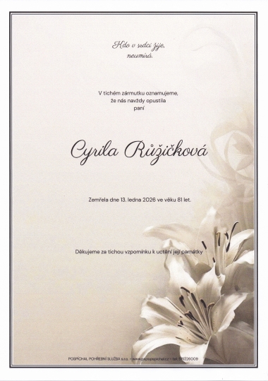 Cyrila Růžičková