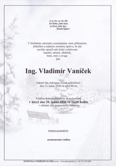 Ing. Vladimír Vaníček