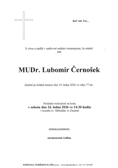 MUDr. Lubomír Černošek