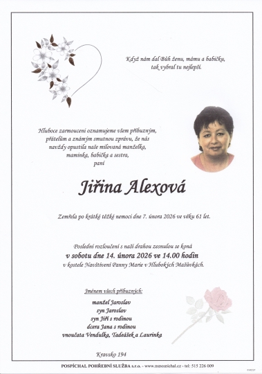Jiřina Alexová