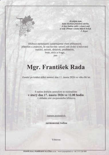 Mgr. František Rada