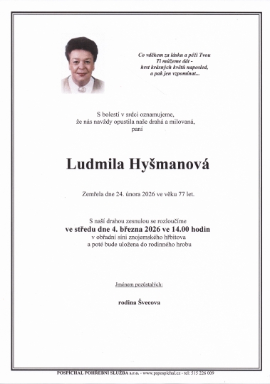 Ludmila Hyšmanová