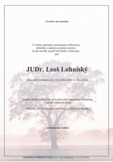 JUDr. Leoš Lohniský