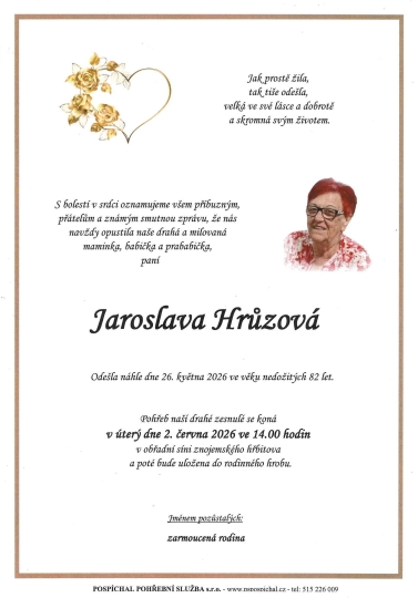 Jaroslava Hrůzová