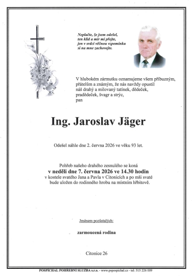 Ing. Jaroslav Jäger