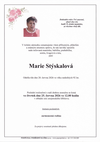 Marie Stýskalová