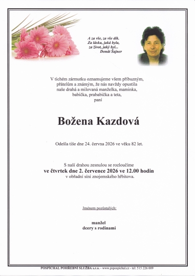 Božena Kazdová