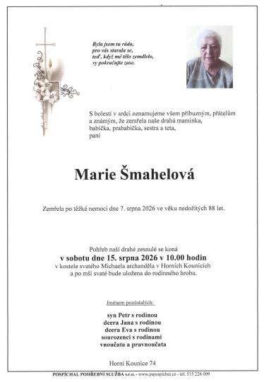 Marie Šmahelová