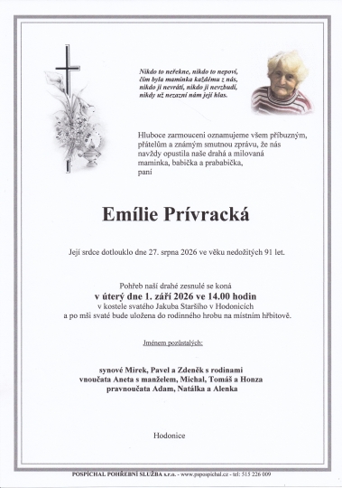 Emílie Prívracká