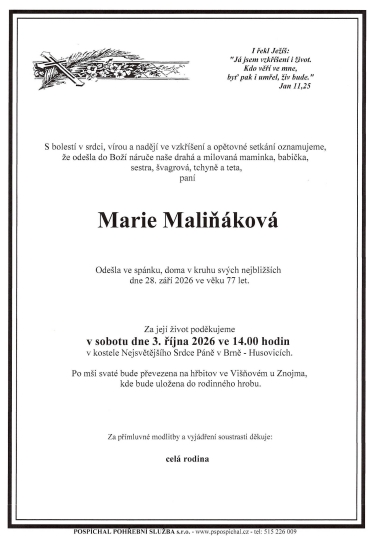 Marie Maliňáková