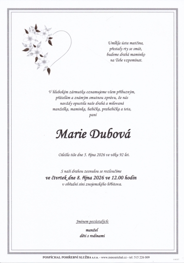 Marie Dubová