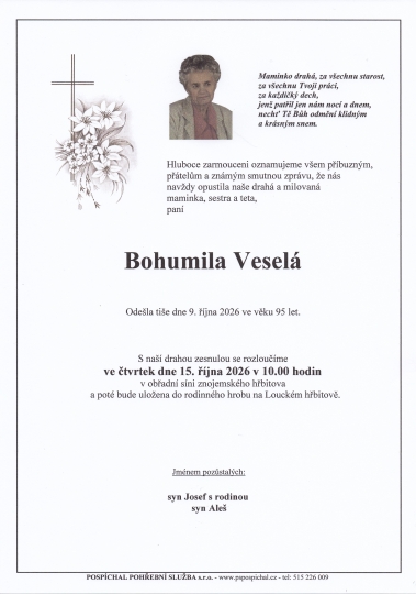 Bohumila Veselá